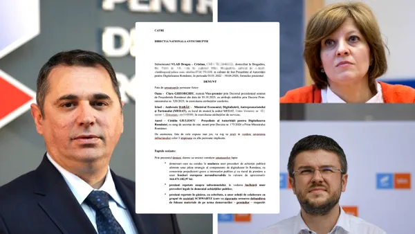 Gândul publică plângerea penală făcută la DNA de fostul șef ADR, Dragoș Vlad, concediat de Oana Gheorghiu. O acuză atât pe ea, cât și pe ministrul USR Darău de „presiuni repetate, în vederea încălcării unor prevederi legale în domeniul achizițiilor publice”