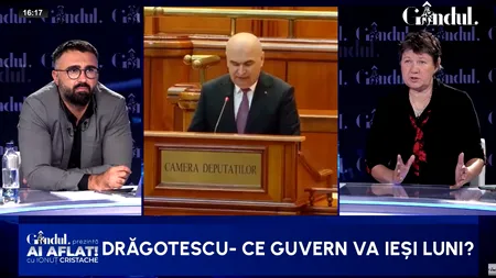 Predicția Corinei Drăgotescu pentru criza politică: Ne împiedică cei doi bolovani, Bolojan și Grindeanu/Guvernul nou va fi un petic să trecem iarna la un sac care va ceda