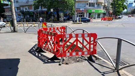 „București, în șantier”. Intersecția Turda cu Ion Mihalache, provocarea toamnei pentru șoferi. Lucrările la linia de tramvai vor mai dura luni de zile