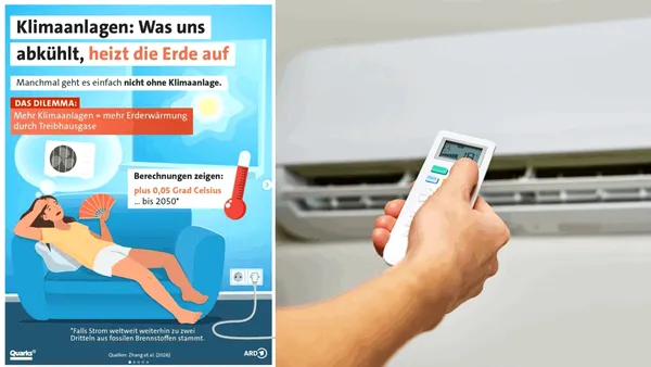 Un post public de radio german face campanie împotriva aparatelor de aer condiționat: „Ce ne răcorește pe noi, încălzește Pământul”