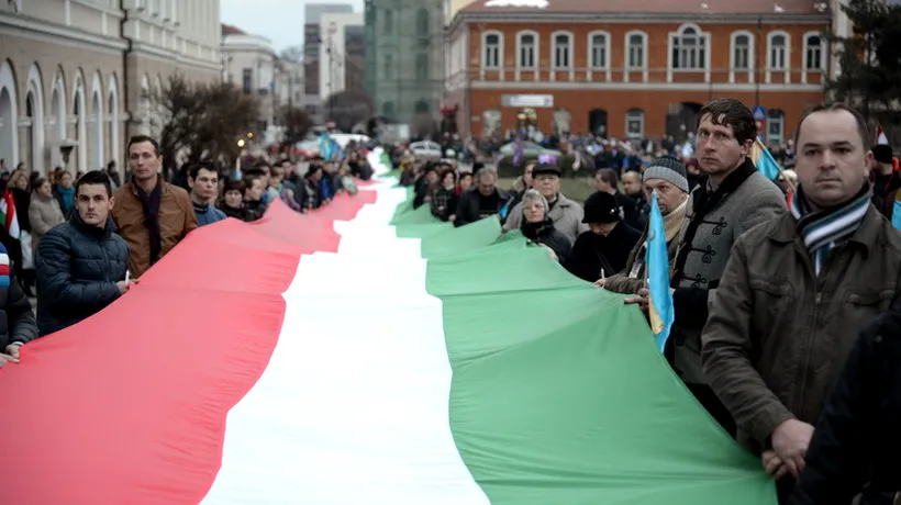 Imnul Ungariei, intonat de 5.000 de persoane, la Sfântu Gheorghe, ca protest față de amenda dată PCM
