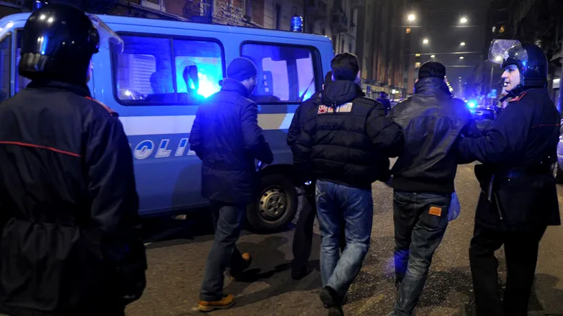 Doi români au luat ostatică o fetiță, în Italia, în cursul unei tentative de jaf. Când a venit poliția, agresorii nu au opus rezistență și au fost reținuți