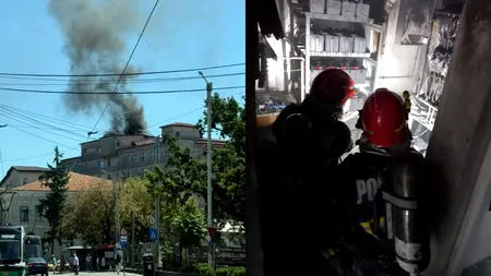 Incendiu la Maternitatea Cuza Vodă din Iași. O asistentă medicală a fost intoxicată cu fum