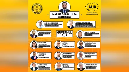 George SIMION prezintă Guvernul din umbră al AUR: Marius Lulea, propunerea de premier / Gheorghe Piperea, ministrul Justiției