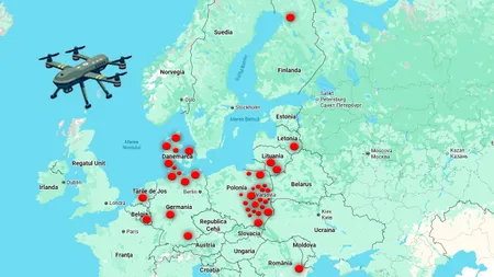 Alertă pe cerul Europei. Cum a ajuns spațiul aerian european un teatru de încercare a forțelor NATO. Harta și cronologia incidentelor cu drone