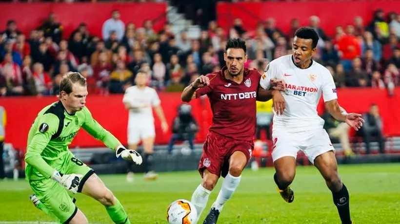 CFR Cluj, eliminată de VAR din Europa League, după un final dramatic cu Sevilla