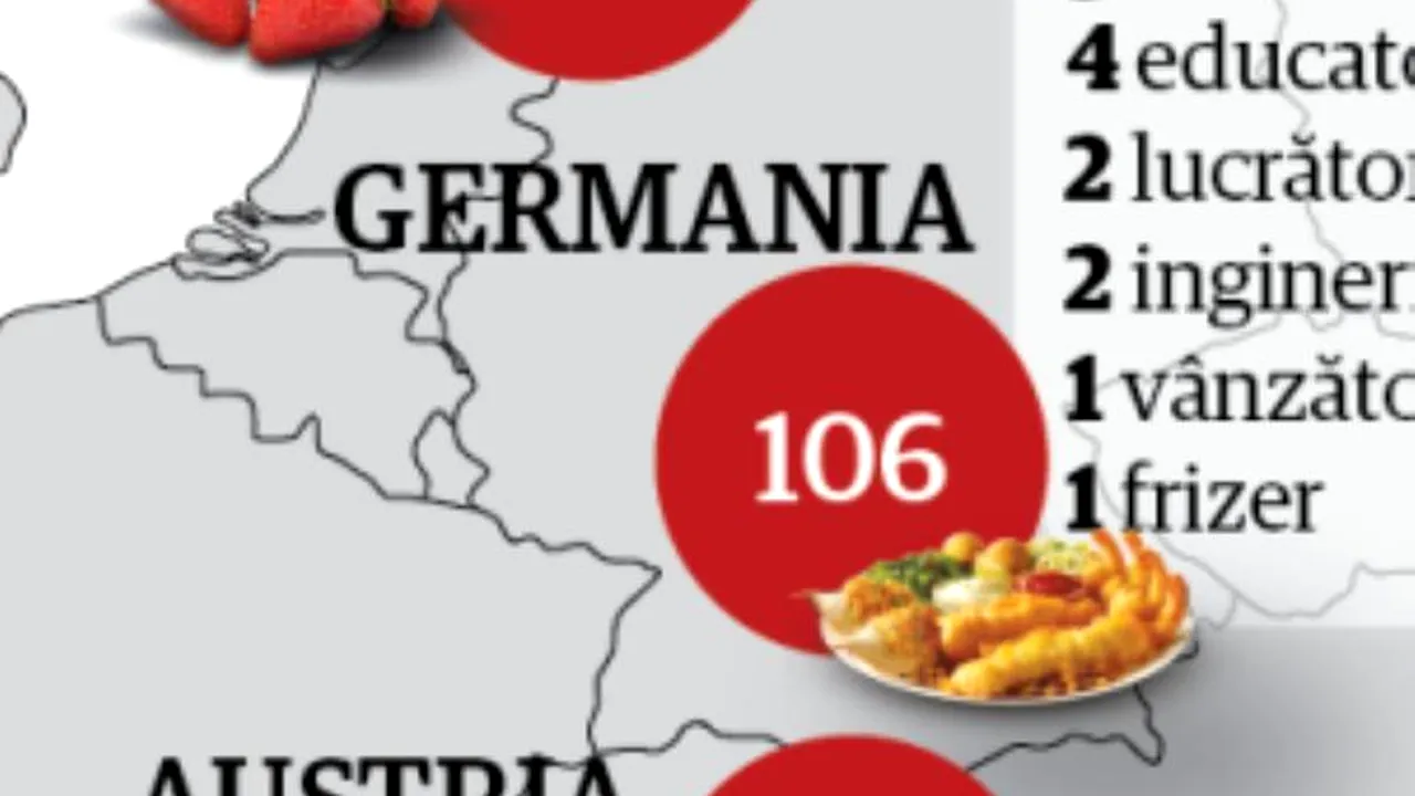 HARTA țărilor unde au plecat românii la muncă în 2013. Ce au căutat patronii străini