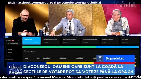 Dan Diaconescu: „Oamenii care sunt la coadă la secțiile de votare pot să voteze până la ora 00:00”