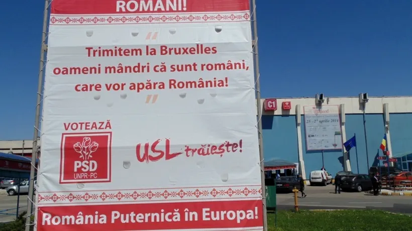 Scandal la Iași după ce panourile electorale au fost strânse de Primărie înaintea terminării campaniei