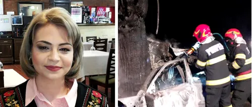 VIDEO| Livia a murit la doar 30 de ani, după ce a intrat violent cu mașina într-un copac. Femeia a fost găsită carbonizată printre fiarele mașinii