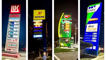 Câți lei a ajuns să coste 1 litru de MOTORINĂ standard, în benzinăriile din București?