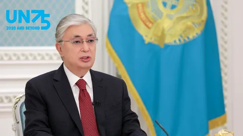Mesajul președintelui Kazahstanului, Kassym-Jomart Tokayev, cu ocazia celei de-a 75-a sesiuni a Adunării Generale a ONU: ”Viitorul pe care îl dorim, organizația de care avem nevoie!”
