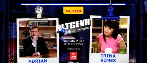 Irina Rimes, invitată la podcastul ALTCEVA cu Adrian Artene