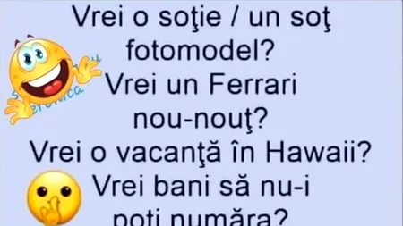 BANC | Vrei o soție fotomodel?