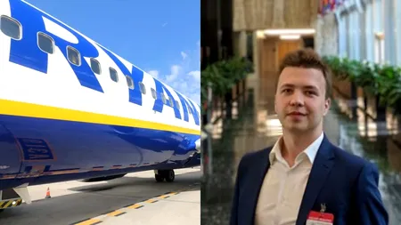 UPDATE - Aeronavă Ryanair deturnată de Belarus, pentru arestarea unui jurnalist opozant. Ambasadorul acestei țări la București va fi convocat, luni, la MAE