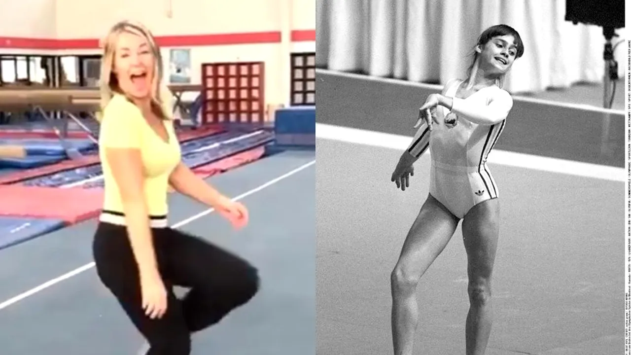 VIDEO | Nadia Comăneci a încercat să recreeze exercițiul de 10 de la Montreal: „Încă e distractiv