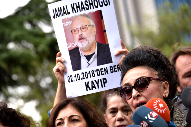 Protest pentru aflarea adevărului despre dispariția lui Jamal Khashoggi