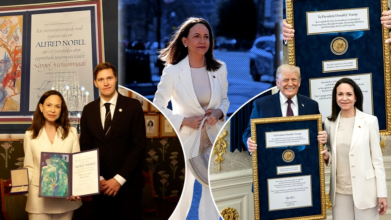 Machado i-a dăruit lui Trump premiul Nobel. În schimb, a primit o geantă cu cadouri, dar nicio promisiune de sprijin. Reacția Comitetului Nobel