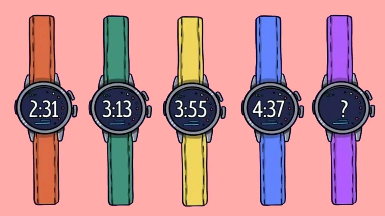 TEST IQ | Ce oră indică ultimul ceas, dacă primele 4 arată 2:31, 3:13, 3:55 și 4:37?