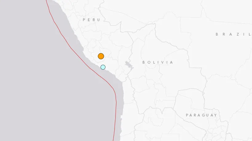 Un nou cutremur, de 5,7 grade, produs în sudul statului Peru 