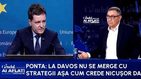 Ponta, apel către Nicușor Dan: Bre, nu vor să le schimbi țevile la Davos! Ce strategie?