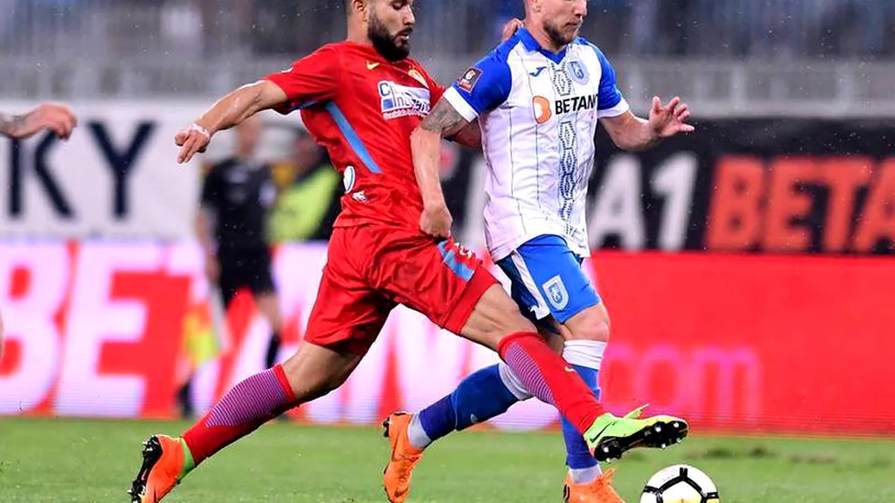 FCSB s-a impus cu 1-0 în fața CSU Craiova. Meci nebun cu două eliminări. Titlul se joacă duminică seara