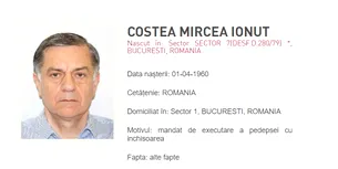 Fostul preşedinte Eximbank, Ionuţ Costea, dat în urmărire după ce a fost condamnat definitiv în dosarul reabilitării căii ferate Bucureşti – Constanţa