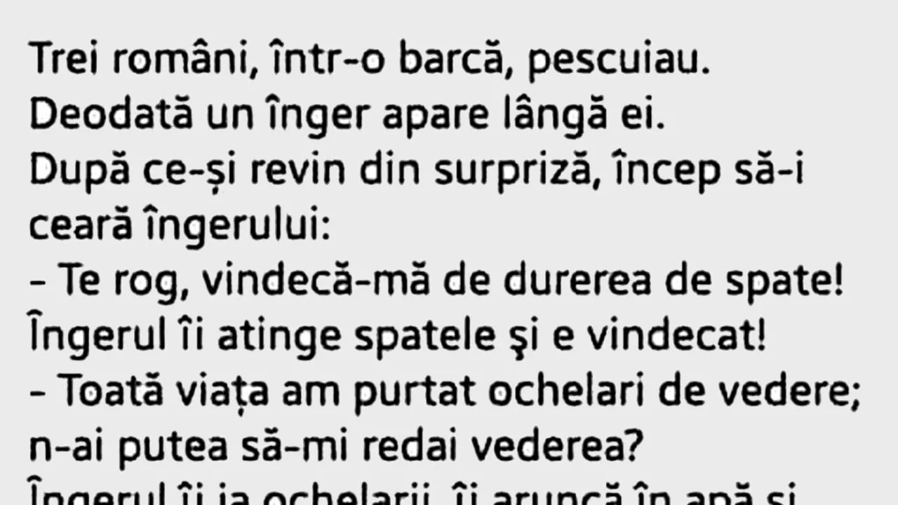 BANCUL ZILEI | Trei români și un înger