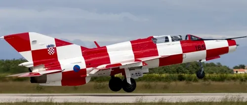 Un MiG 21 s-a prăbușit în apropiere de capitala Croației