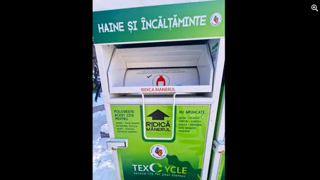 Primăria Sector 4 a montat containere pentru colectarea și reciclarea hainelor și încălțămintei vechi
