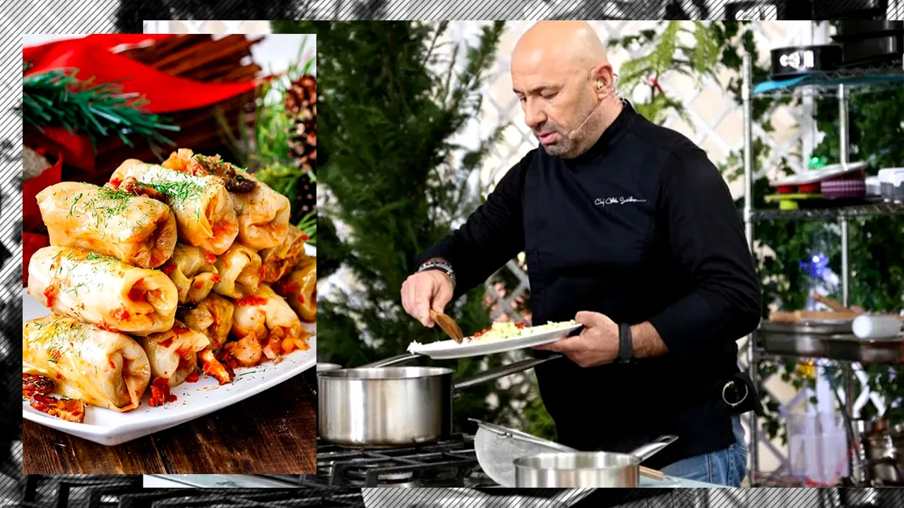 Rețeta de sarmale a lui Cătălin Scărlătescu. Trucul pe care îl folosește celebrul bucătar pentru a obține o savoare aparte