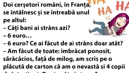 BANC | Doi cerșetori români, în Franța: „Câți bani ai strâns azi?