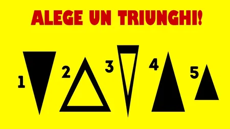 TEST de personalitate | Alege un triunghi dintre cele 5 și vei afla ce fel de om ești, de fapt
