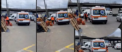 IAȘI: Ambulanță folosită pentru a transporta cartofi. Autoritățile au demarat o anchetă