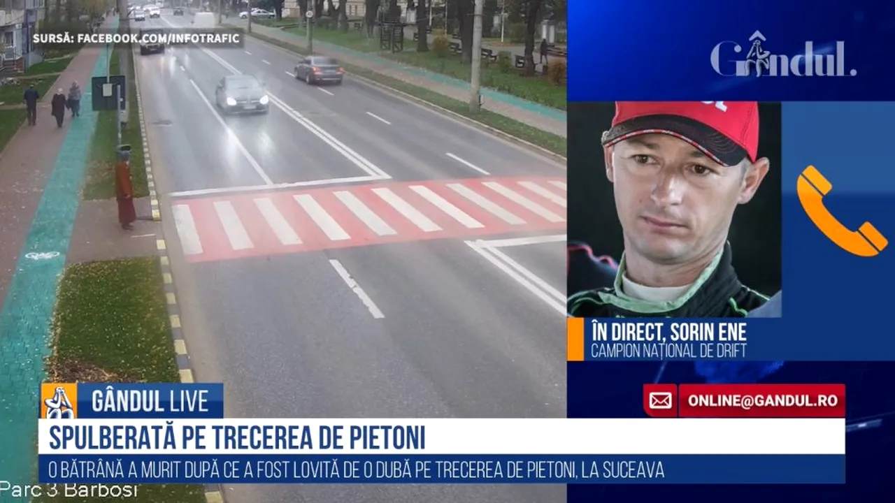 GÂNDUL LIVE. Sorin Ene, campion național de drift: Dragi pietoni, vă rugăm din suflet, nu aveți încredere în conducătorii auto. Asigurați-vă temeinic!