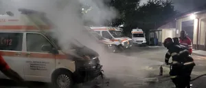 O autospecială a luat foc chiar în curtea Serviciului de Ambulanță Vaslui, în timp ce era în PRIZĂ la încărcat. Care e fost cauza incendiului