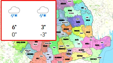 Lista orașelor din România în care vin NINSORILE săptămâna viitoare, potrivit meteorologilor Accuweather