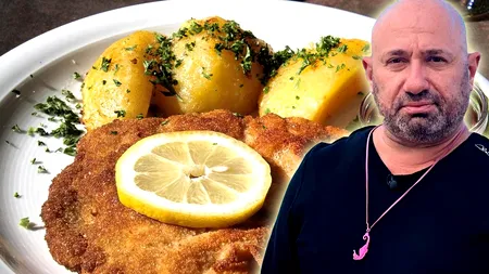 Rețeta secretă de șnițele care l-a făcut celebru pe Cătălin Scărlătescu. Ingredientul-surpriză folosit de faimosul chef de la Antena 1