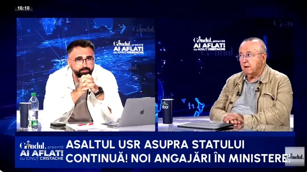 Ion Cristoiu: „Doamna Țoiu organizează CONCURS de 290 de posturi, în timp ce alte ministere reduc”