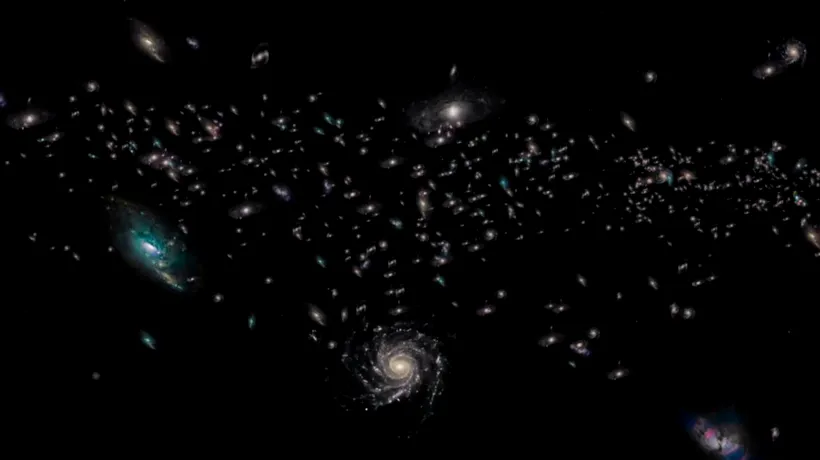Sute de galaxii, descoperite în spatele Căii Lactee