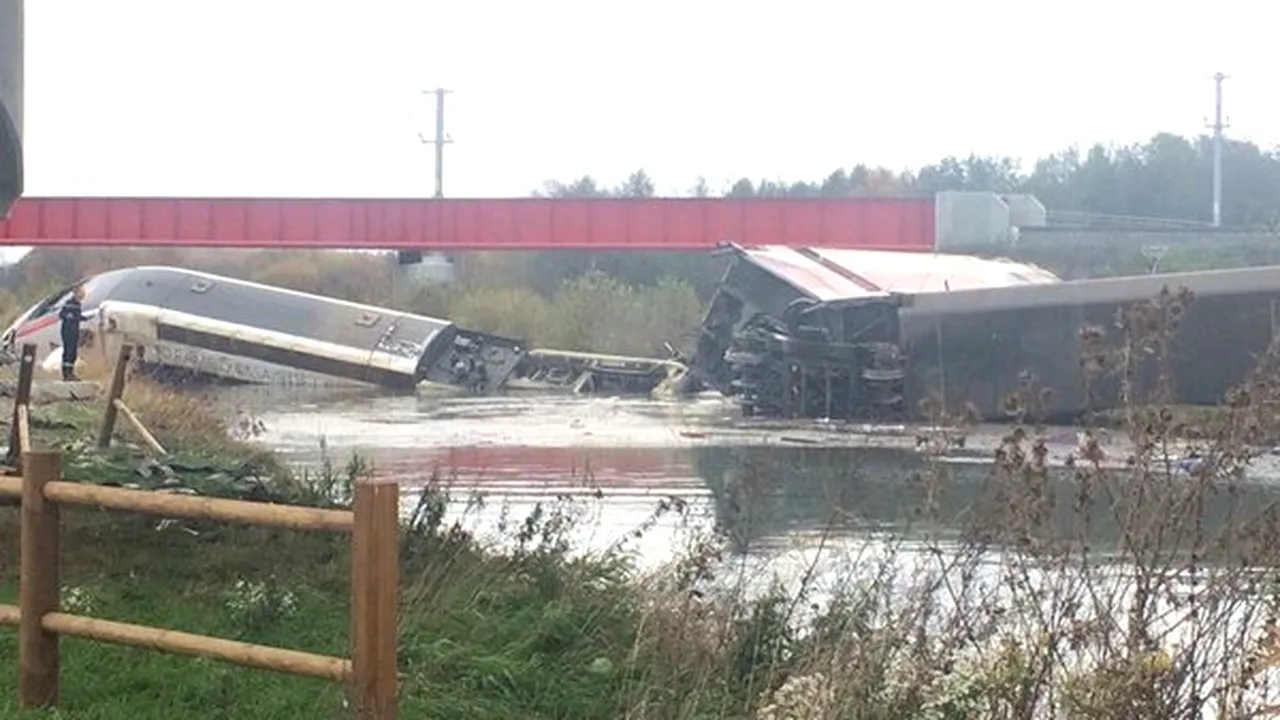 Trenul care a deraiat în apropiere de Strasbourg efectua o cursă-test. Viteza excesivă, principala cauză a accidentului