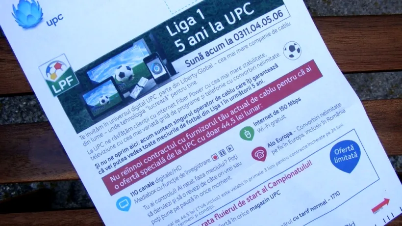 Mesajul UPC pentru abonații altor companii de cablu: ''Nu reînnoi contractul, pentru că ai ofertă specială de la noi''