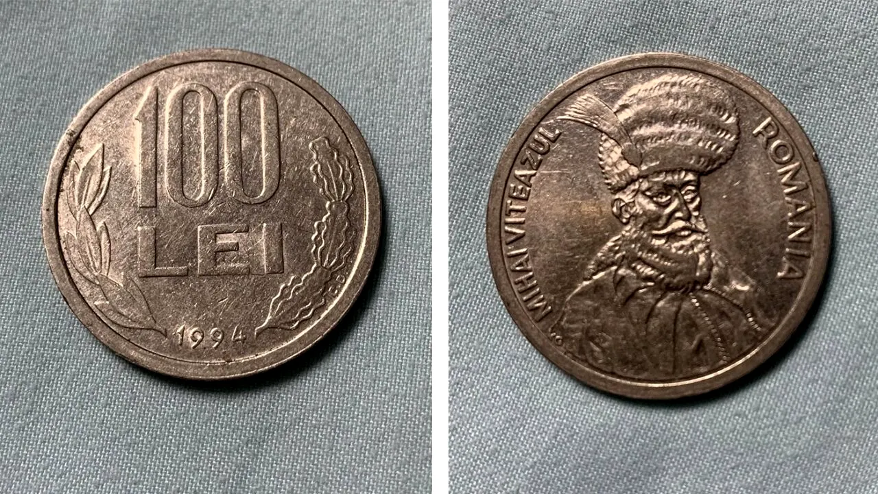 Suma impresionantă cu care se vinde în 2026 celebra monedă de 100 lei din anii '90, cu chipul lui Mihai Viteazu