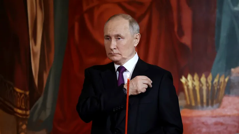 Semnul observat pe gâtul lui Putin la slujba de Paşte naște noi speculații. „Nu arăta prea bine în biserică. S-a mișcat greu”