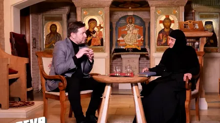 Adrian Artene, la finalul discuției cu Maica Antonia, stareța singurei mănăstiri ortodoxe din Elveția: „O rugăciune din credință valorează cât averi”