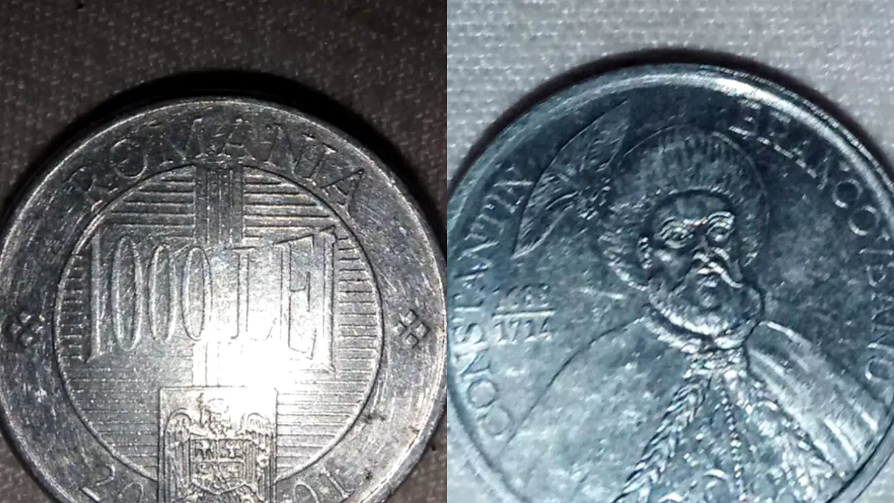 Îți mai amintești de moneda de 1.000 de lei din 2001? Cu cât se vinde, acum, în 2025