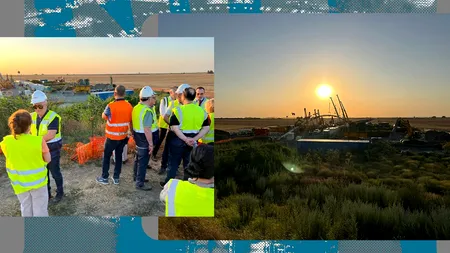 Premieră tehnologică. Țeava care va aduce gaze din Marea Neagră în România și Europa a trecut Dunărea