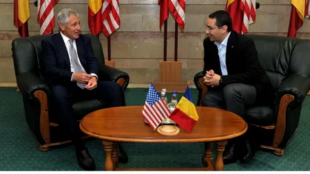 Ponta s-a întâlnit cu șeful Pentagonului, la baza militară Mihail Kogălniceanu din Constanța