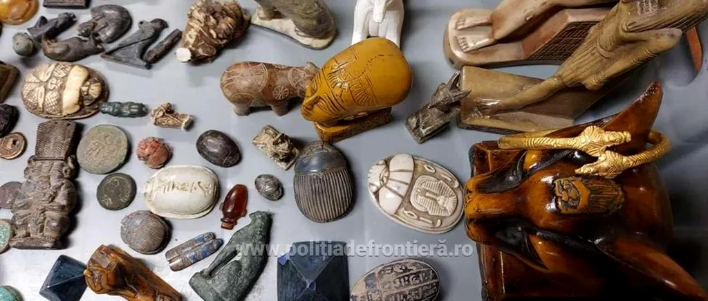 FOTO |  80 de monede, statui și bijuterii, vechi de mii de ani, descoperite în bagajul a doi bărbați care au ajuns în Aeroportul Otopeni / De unde provin artefactele arheologice