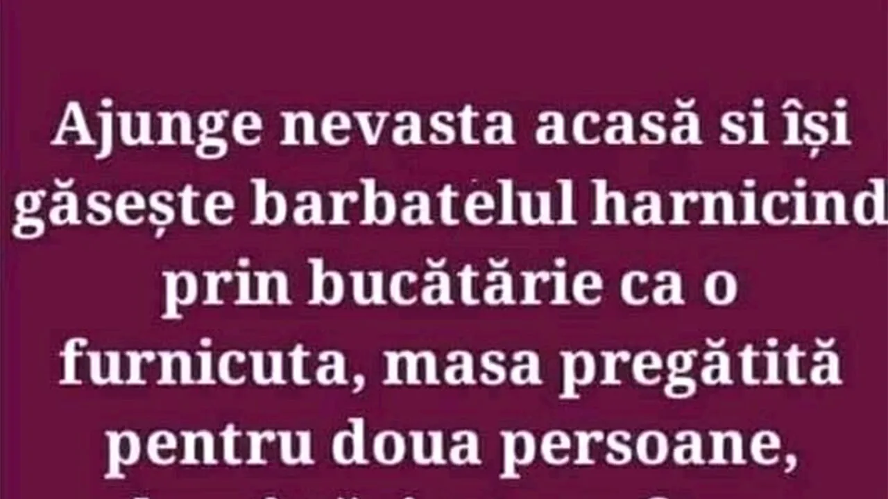 BANCUL ZILEI | Ce se întâmplă când nevasta ajunge acasă prea devreme